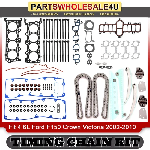 Timing Chain Head Gasket Bolts Kit fit 4.6L Ford F150 Crown Victoria 2002-2010