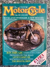 Classic Motorcycle Magazine May 1985 Model 90 Sunbeam Rudge Ulster 2606G