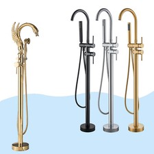 Freestanding Bath Taps Floor Mounted Bathtub tap Bathroom Mixer Shower Tap