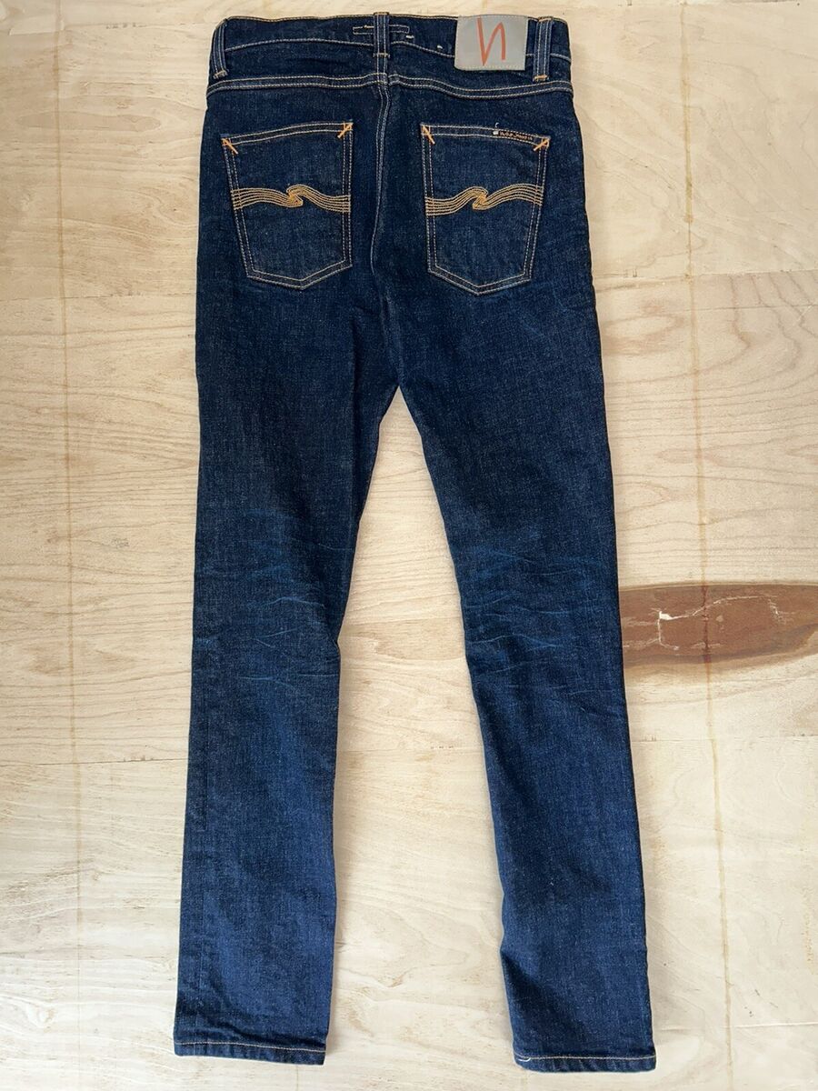 Nudie Jeans Co Denim Blue Jeans Lean Dean Crinkle Blues Size Nudie Jeans Co Denim Blue Jeans Lean Dean Crinkle Blues Size
