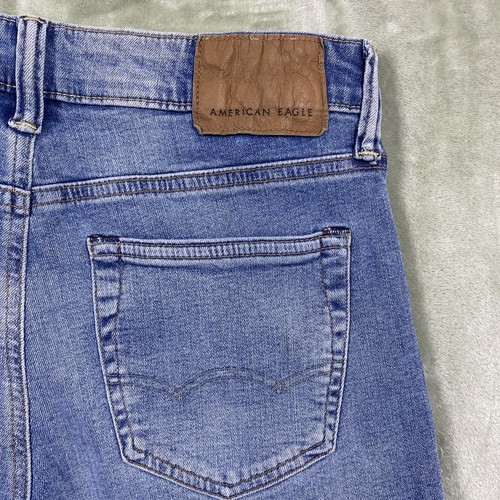 American Eagle Jeans Men's 28x28 Medium Indigo Blue Slim Airflex + Stretch NWT - Picture 7 of 13