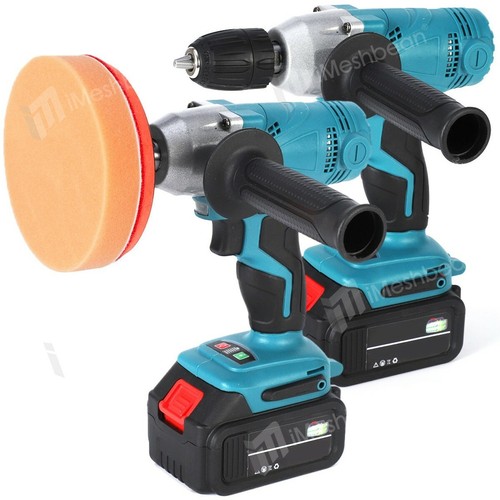 48V Cordless Polisher 5" Car Detailing Buffer & Sander & Drill Machine Battery - Picture 2 of 12