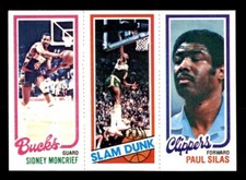 1980 Topps Basketball #110 Moncrief Shelton Silas NM/MT *e16