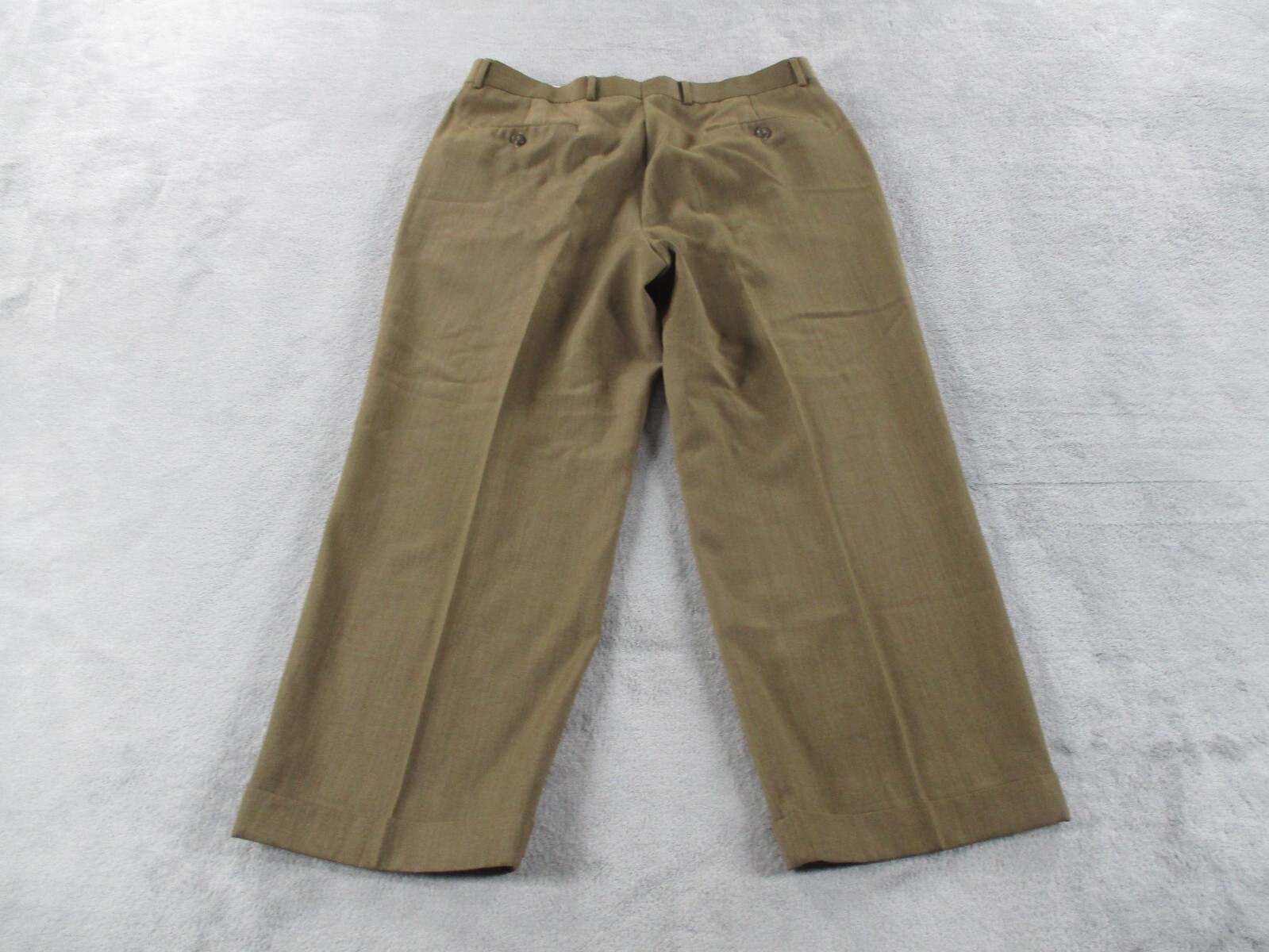 Louis Raphael Wool Blend Dress Pant Mens 36 x 34 Brown Office Vintage EUC