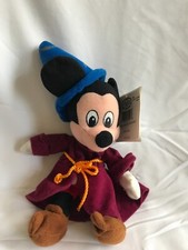 Disney Store Bean Bag Plush Fantasia Sorcerer Mickey Mouse