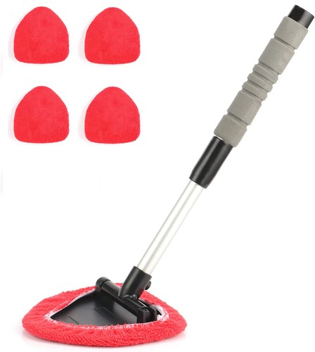 Windshield Cleaning Tool Kit Car Window Glass Wiper Cleaner Brush Pad Extendable - Picture 16 of 16