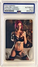 Anna Bell Peaks Adult Film Star Sexy Actress Signed Auto 2x3 Photo PSA DNA #3