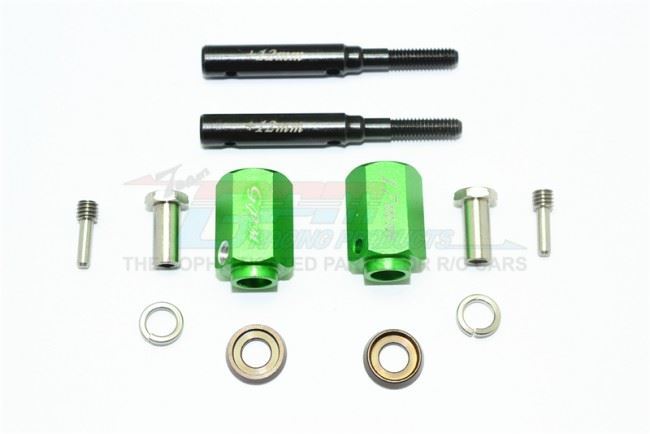 Assi Esagonali GPM TRX4017/+12 Per Traxxas TRX-4 1/10 - +12mm +17mm Lunghezza