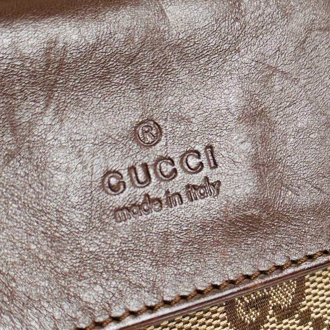 Auth GUCCI Waist Pouch Bum Bag Beige Brown Leather Canvas Auth GUCCI Waist Pouch Bum Bag Beige Brown Leather Canvas