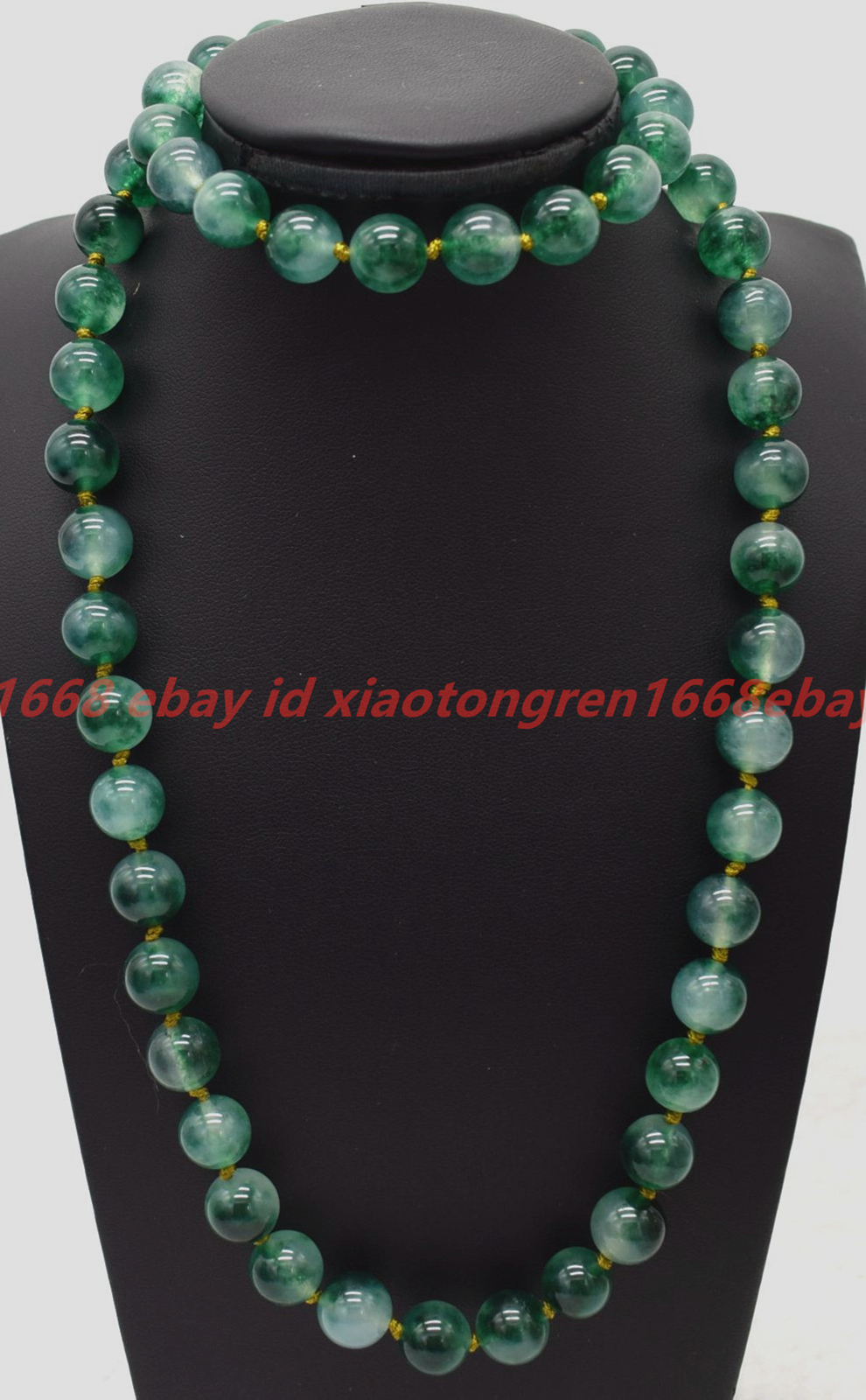 GAVONO Natural Faceted 6/8/10/12mm Spots Green Jade Round Gemstone Loose Beads 15 Aaa 8 Mm