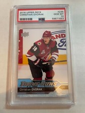 CHRISTIAN DVORAK, 2016 Upper Deck #235, PSA 10