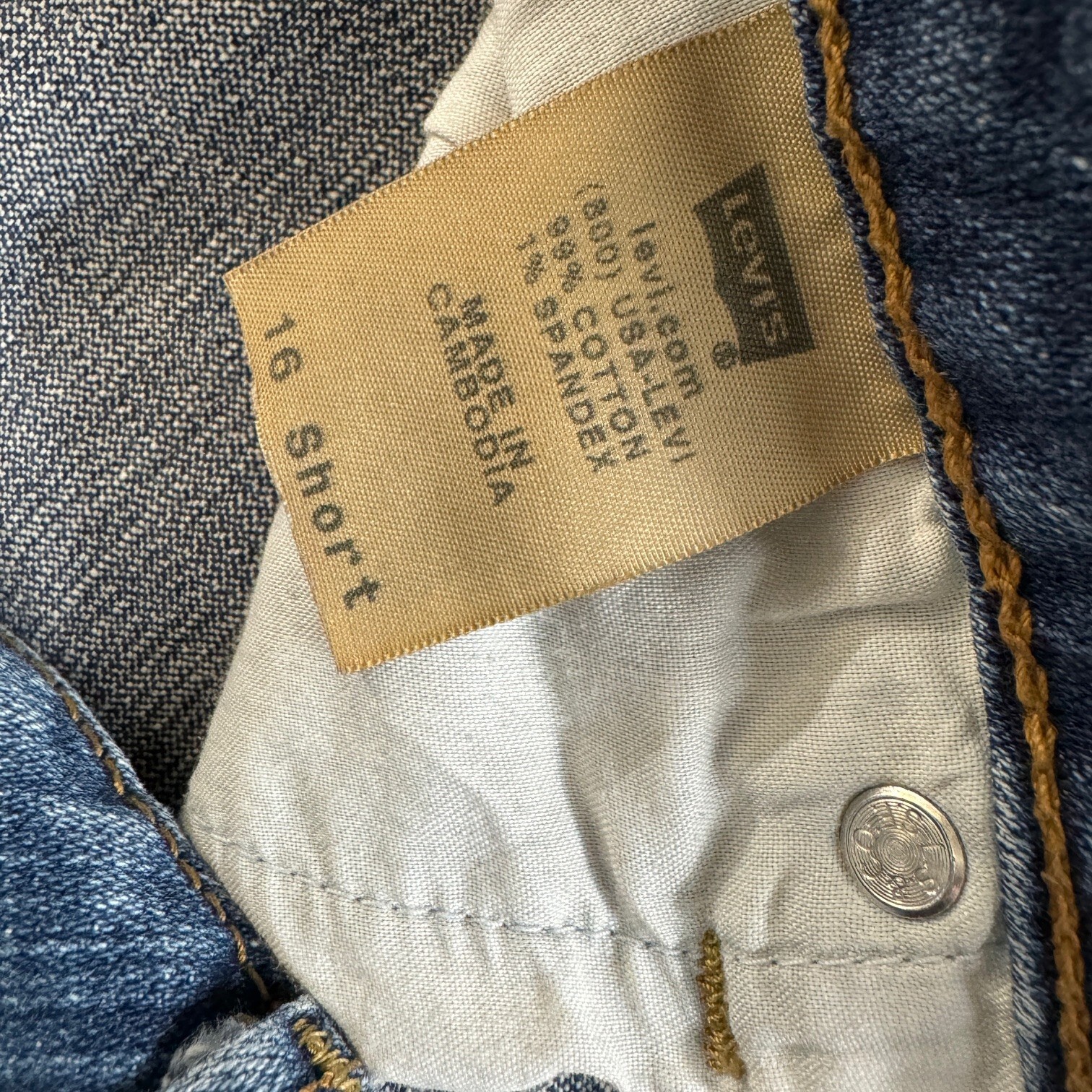 Levis 545 Women's Low Boot Cut Jeans Size 16 Short Blue Medium Wash