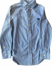 Kids Size 8 CHAPS Chambray Dress Shirt W-Izod Bow-tie
