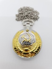 USSR Scythe  Hammer Pocket Watch - New Battery