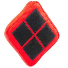 Buckle-Down Harley Quinn Pet Squeaker Toy Plush Red/Black 1.7x4.5x6.5H