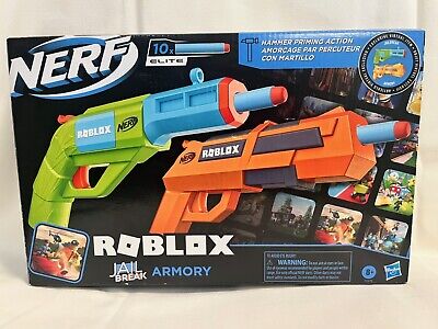 Nerf Roblox Jailbreak: Armory, Includes 2 Blasters and 10 Darts