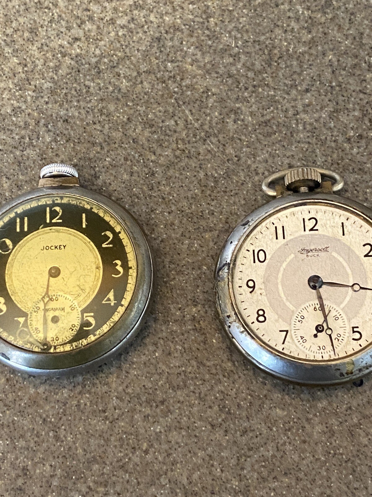 Vintage Ingersoll and Jockey Pocket Watches Non Working eBay