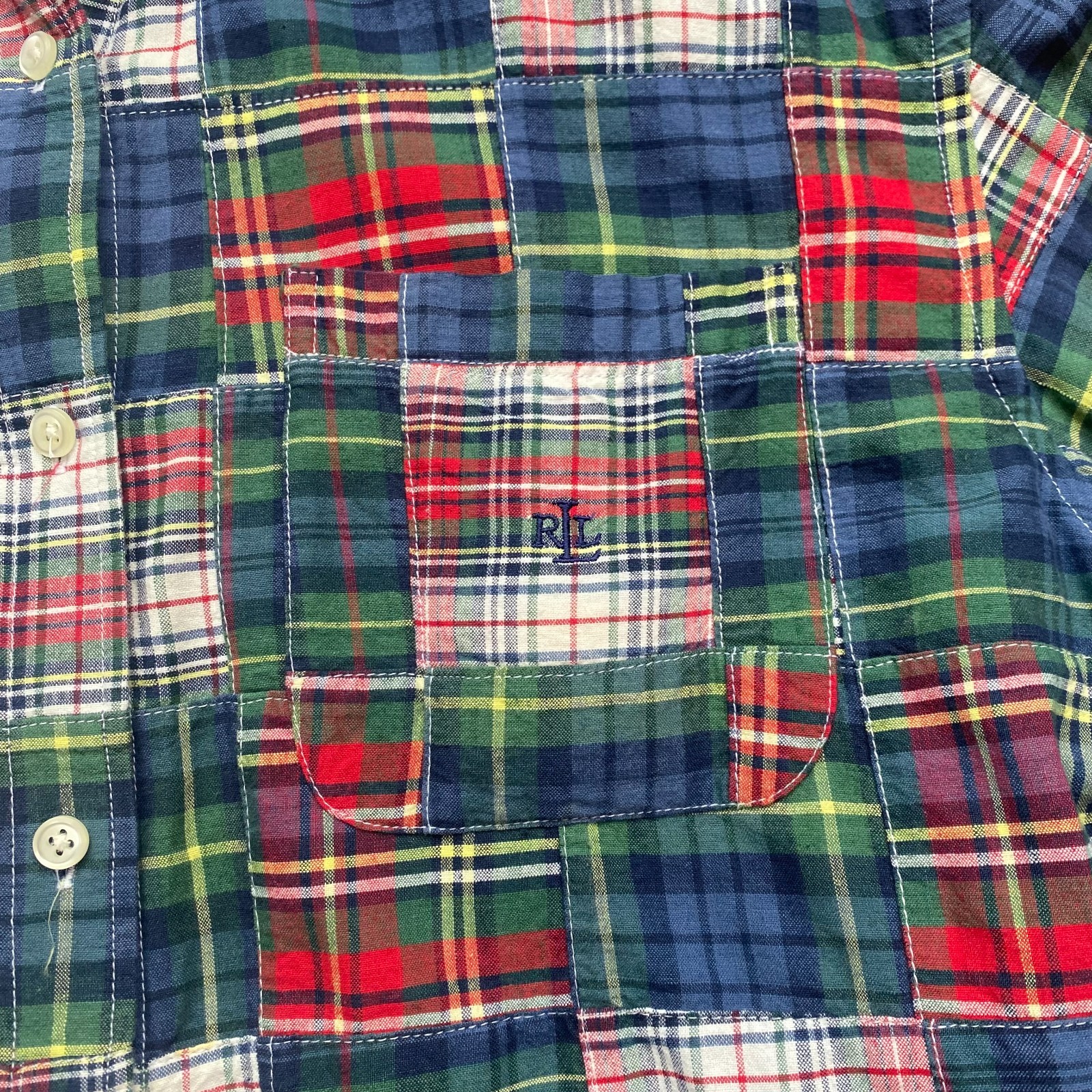 Ralph Lauren Women's Patchwork Button Up Madras P… - image 5