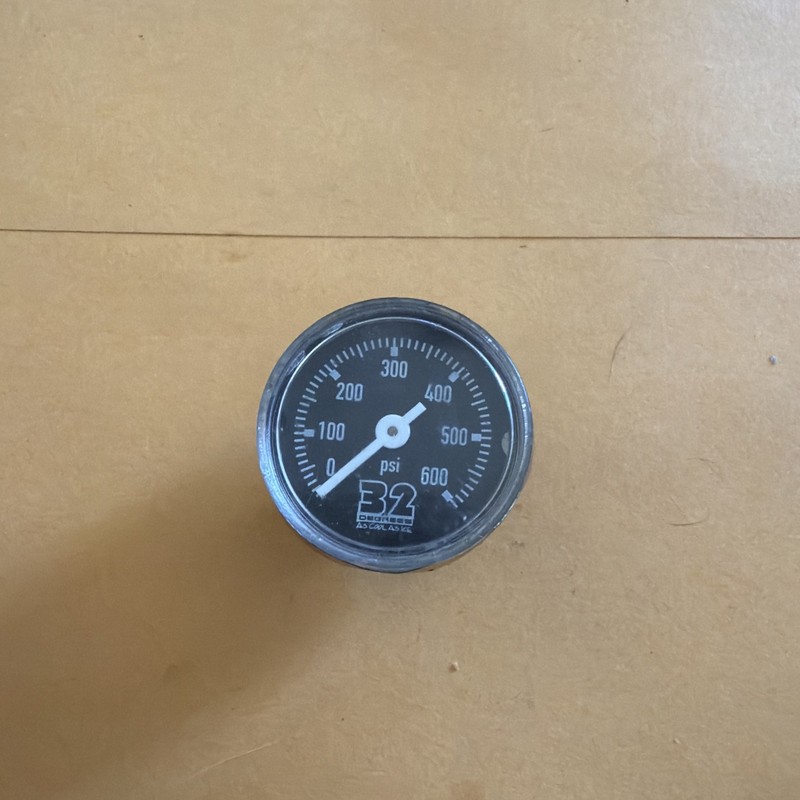32° 600 Psi Paintball Air Gauge