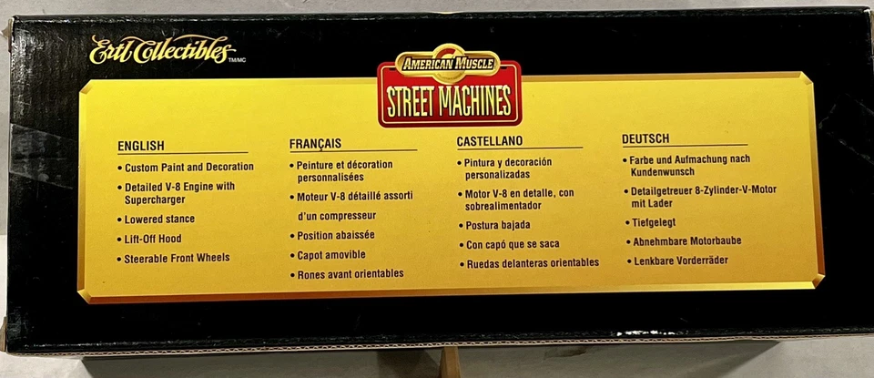 1970 CHEVELLE STREET MACHINE DIECAST.  ERTL AMERICAN MUSCLE 1.18 - Image 3 of 4