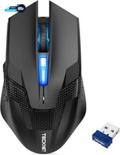 Wireless Mouse Usb Ergonomic Optical Cordless Mouse with 8 Buttons