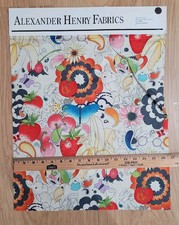 ALEXANDER HENRY Rare OOP Nicole's Prints Cotton Salesman Header