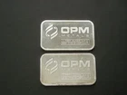 Vintage "OPM" 2 lot of 1 Troy oz .999 Fine Silver Bars
