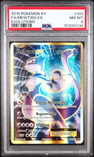 Mewtwo-EX graded PSA 8 for sale on eBay