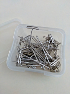 A few Sewing T Pins about2" Stainless Steel Wig  Long Straight Craft