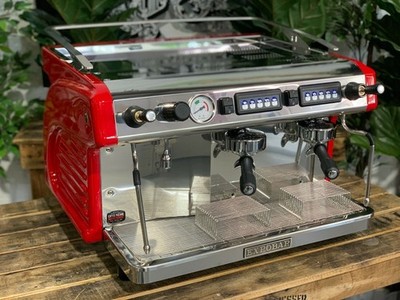 EXPOBAR RUGGERO CLASSIC V2 2 GRUPPEN ESPRESSOMASCHINE BRANDNEU ROT BARISTA