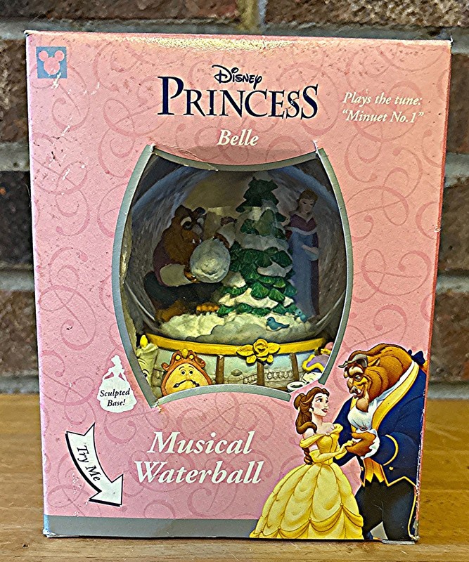 Disney Princess Enesco Beauty & the Beast Christmas Snow Globe - Belle and Beast