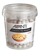 New Avanti Ceramic Pie Weights in Plastic Tub 600 G, White