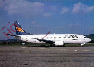 Ansichtskarte__CRONUS AIRLINES BOEING 737-33A SX-BBU @ ZRH [J.J]
