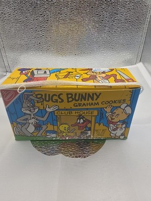 Vintage 1979 Bugs Bunny Nabisco Graham Cookies Box Looney Tunes  Carry Case