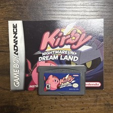 Kirby: Nightmare in Dream Land (GameBoy Advance, 2002) Auth, Cart & manual. A4