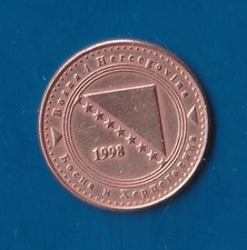 Münze   BOSNIEN - HERZEGOWINA  10  Fening    1998    verk. Stahl  Sehr schön