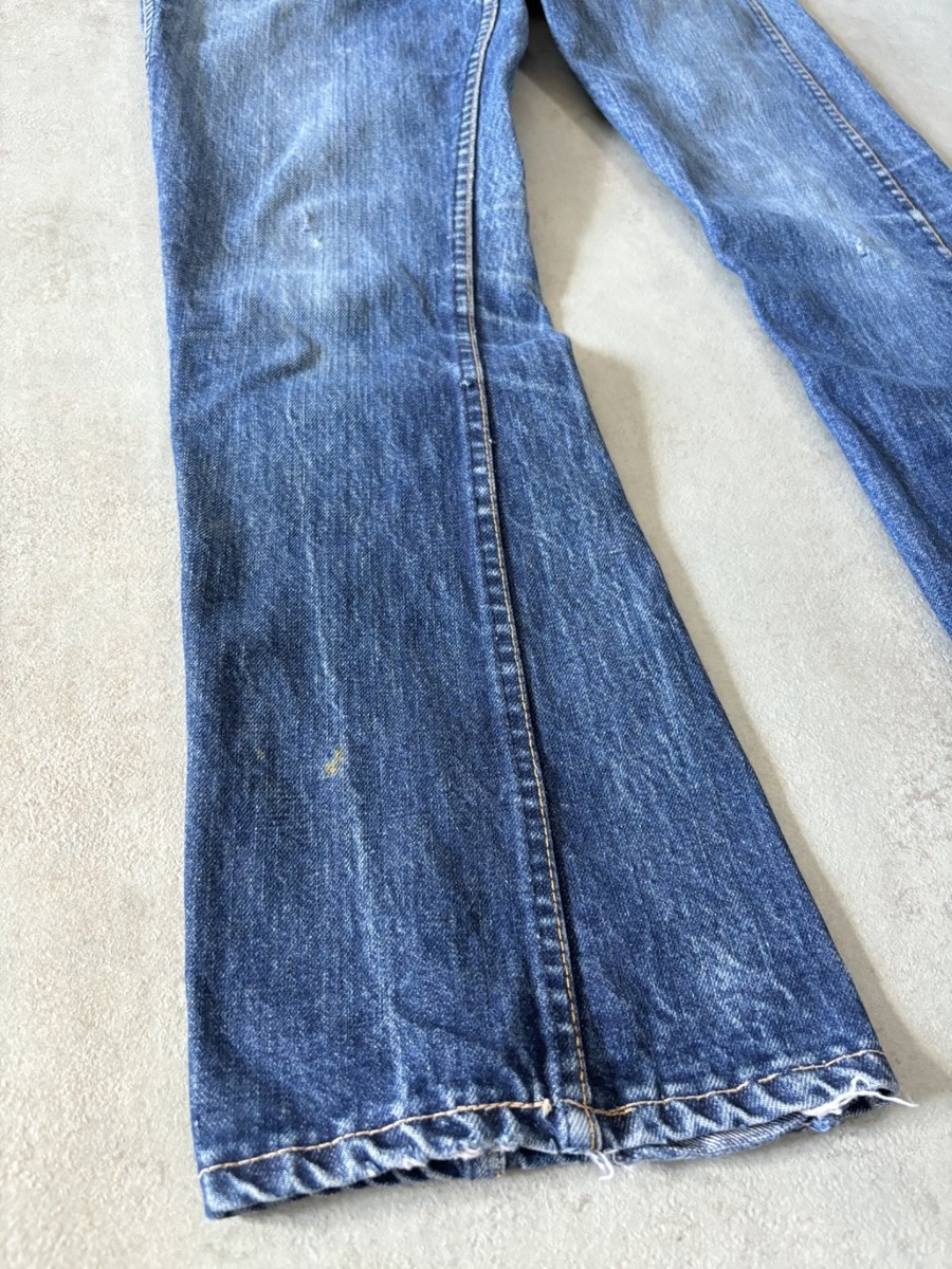 True vintage 1960s/1970s big E orange tab levi's 517 made in USA
