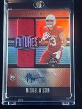 2023 Panini Legacy - Futures Dual Patch Autographs Michael Wilson #FDA-29 Silver
