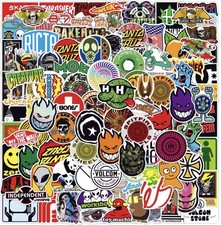 Skate Logo Brand Stickers 50pk Mix Santa Cruz...