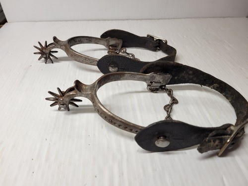Vintage North & Judd Moon & Star Pair Of Spurs
