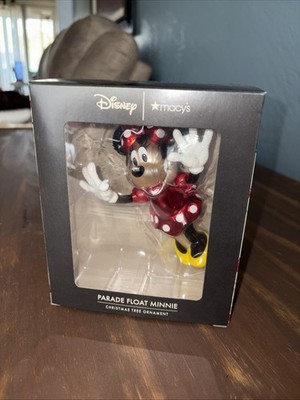 Hallmark Disney Macys Thanksgiving Day Parade Float Minnie Mouse Glass Ornament