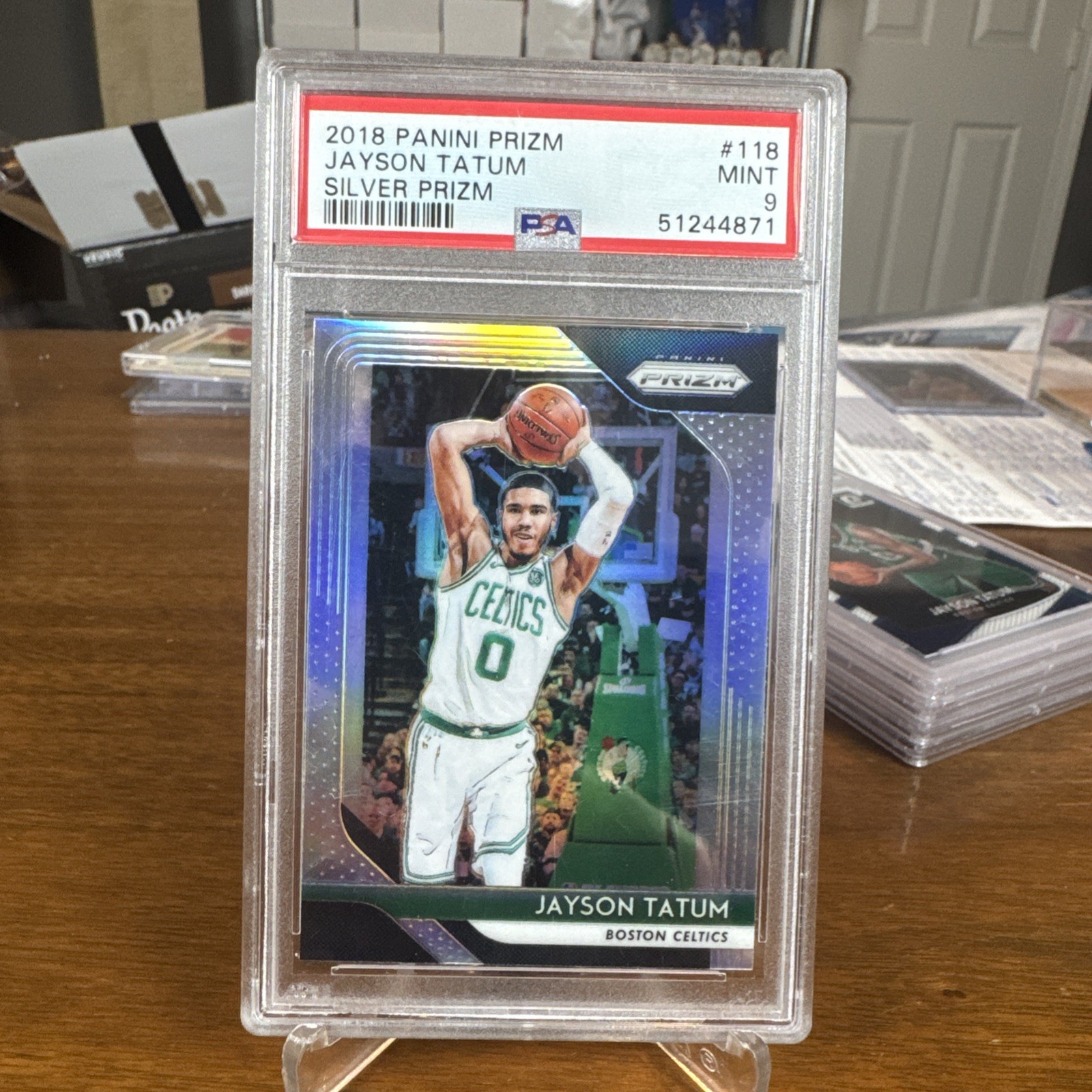 2018-19 Panini Prizm - Jayson Tatum #118 Silver Prizm PSA 9