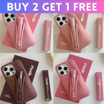 Rhode Lip-tint Silicon Phone Cases WITH Lipgloss iPhone 11 12 13 14 15 16 17 Pro