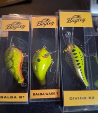 Lot Of 3 Bagley Fishing Lures