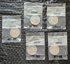 Set of 5 BU 2020 American Eagle One Ounce Silver Coins Still in Orig APMEX Bags