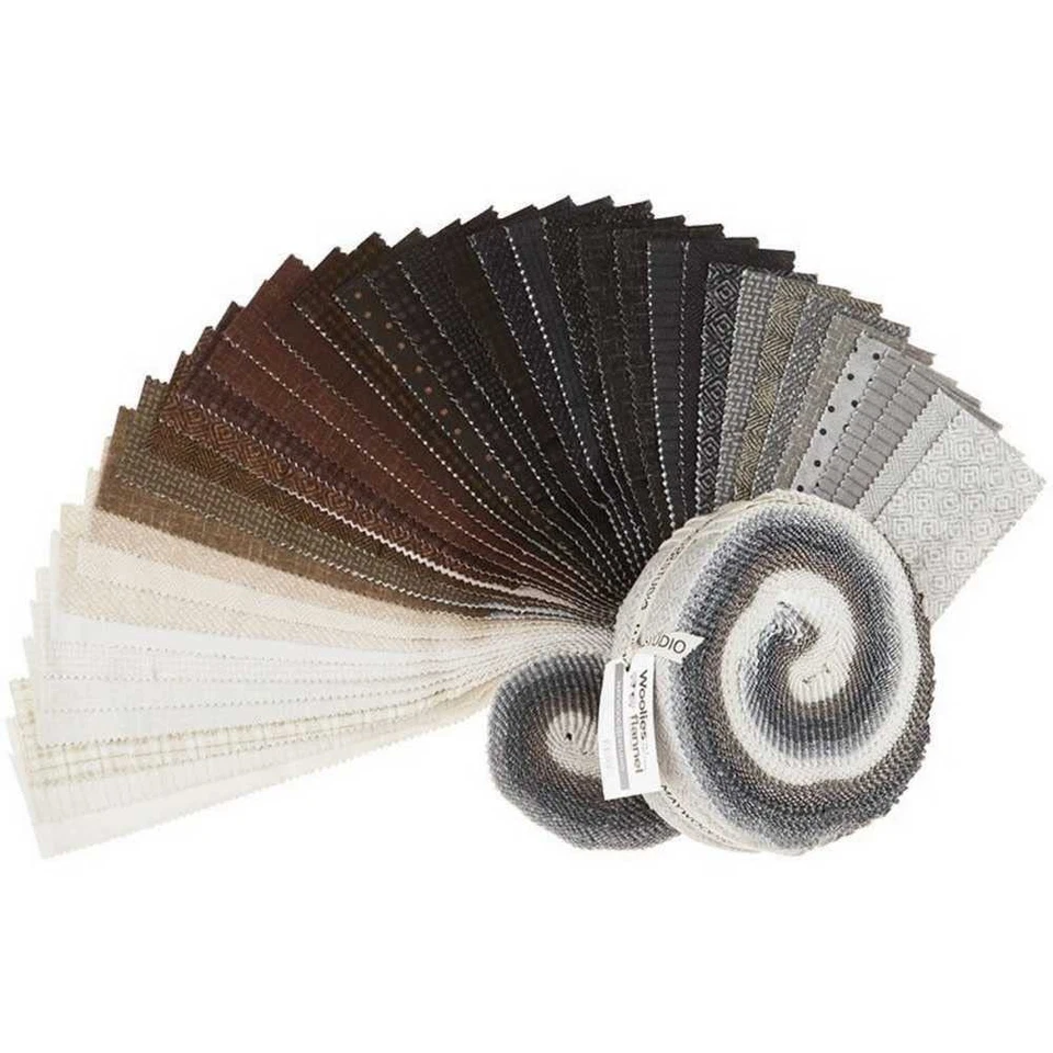 Bonnie Sullivan Woolies Flannel Neutrals Vol. 2 Strips 40 2.5-inch Strips Jelly - Image 2 of 4