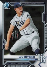 2021 TOPPS BOWMAN CHROME - PROSPECT NICK BITSKO TAMPA BAY RAYS
