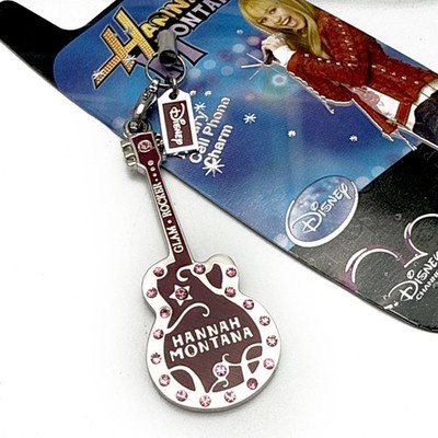Official Hannah Montana Bling Gem Metal Charm Strap Purse Key Chain Cellphone