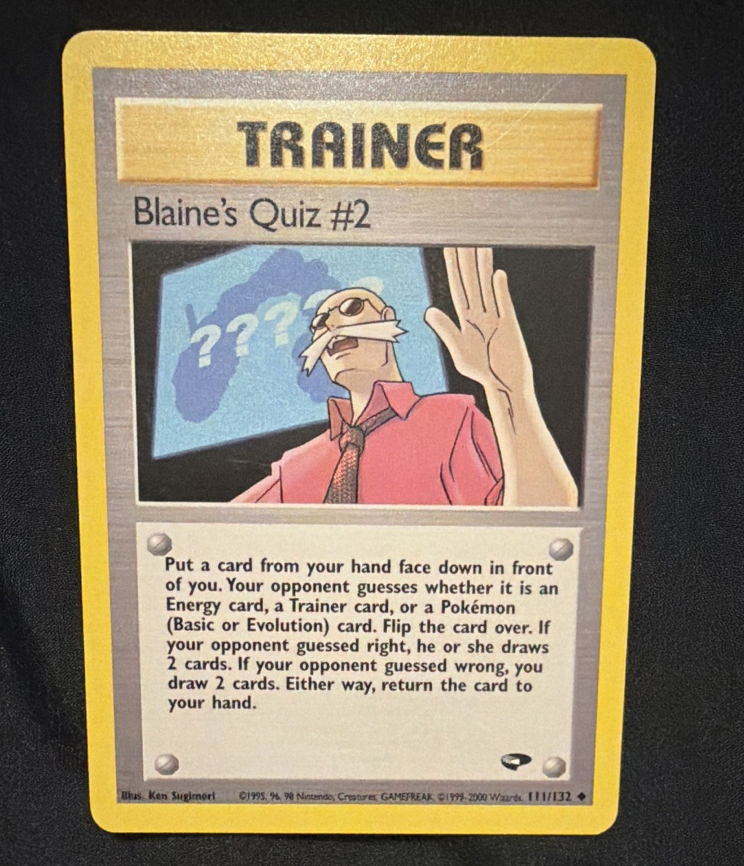 The Pokémon Company Blaine's Quiz #2 111/132 Gym Challenge Uncommon English