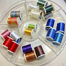 Mixed Thread Art Polyester  Rayon Machine Embroidery Thread Lot of 20 Sulky...